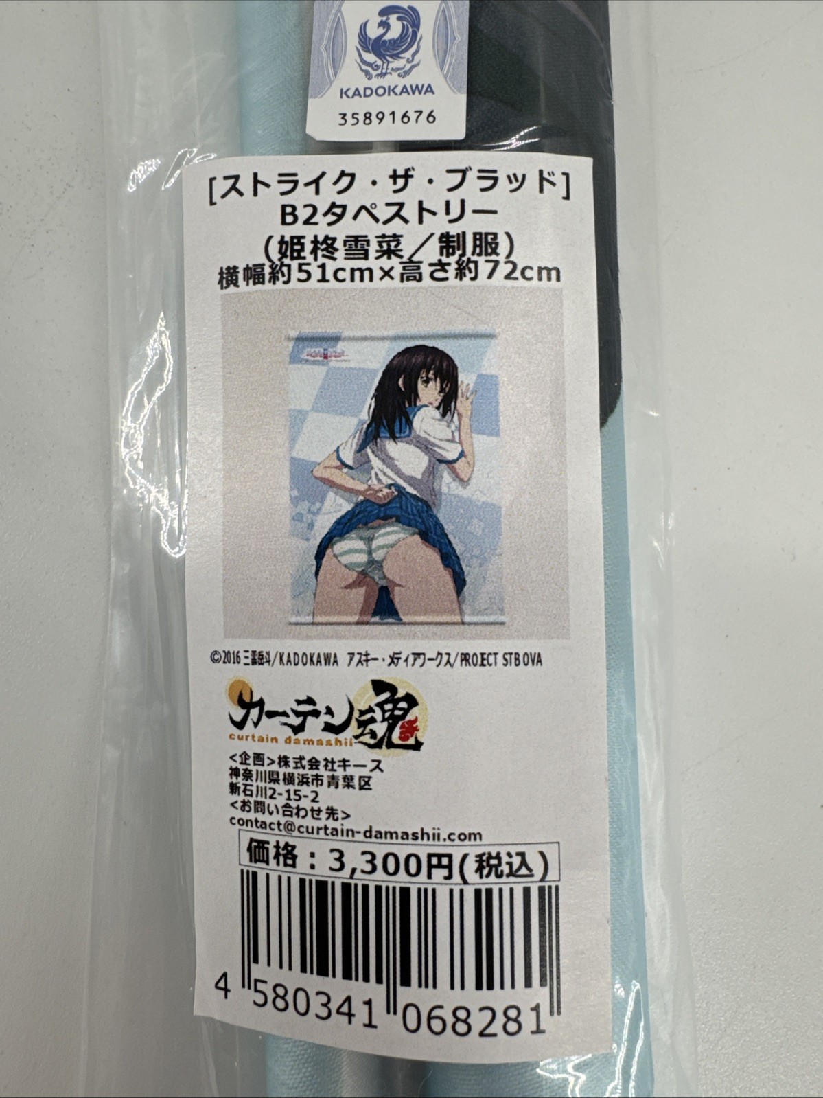 Strike The Blood Yukina Himeragi Uniform B2 Tapestry Wall Scroll Poster Japan