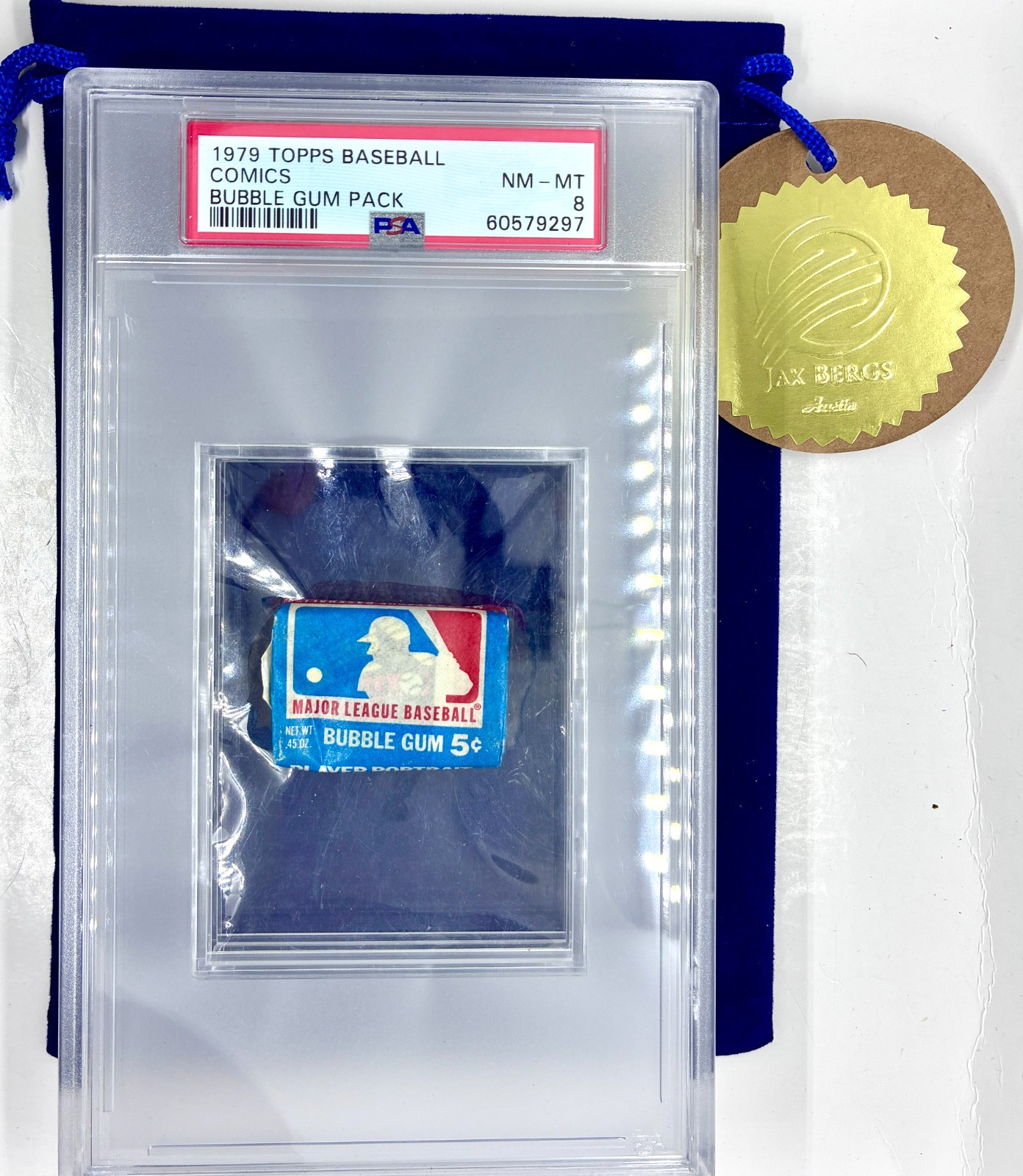 1979 TOPPS BAZOOKA MLB Bubble Gum Comic UNOPENED GRADED PSA 8 NM-MT ENCAPSULATED