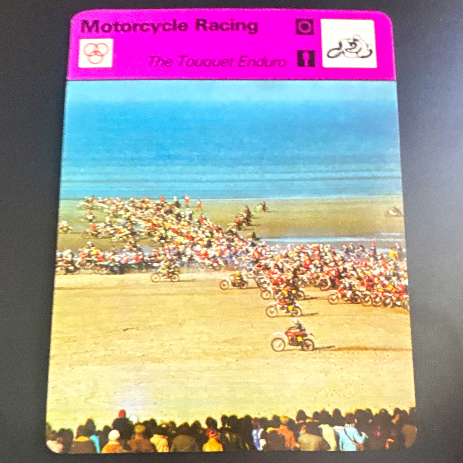 Edito-Service S.A. Geneva 1977 Motorcycle Racing The Touquet Enduro Card
