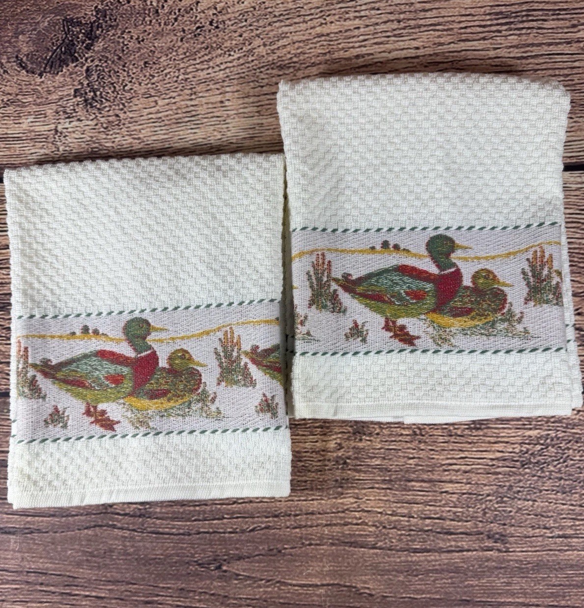 Vintage Haller Textilwerk Austria Lot Of 2 Kitchen Towel Ducks New Vintage Haller Textilwerk Austria Lot Of 2 Kitchen Towel Ducks New
