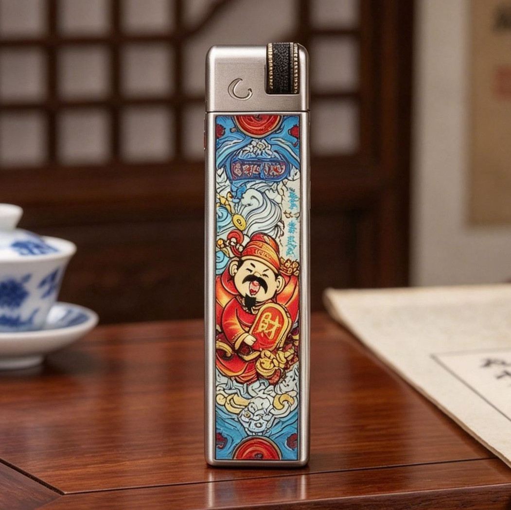 ZORRO Slim Special-Shaped Kerosene Windproof Lighter, Narrow Thin Profile