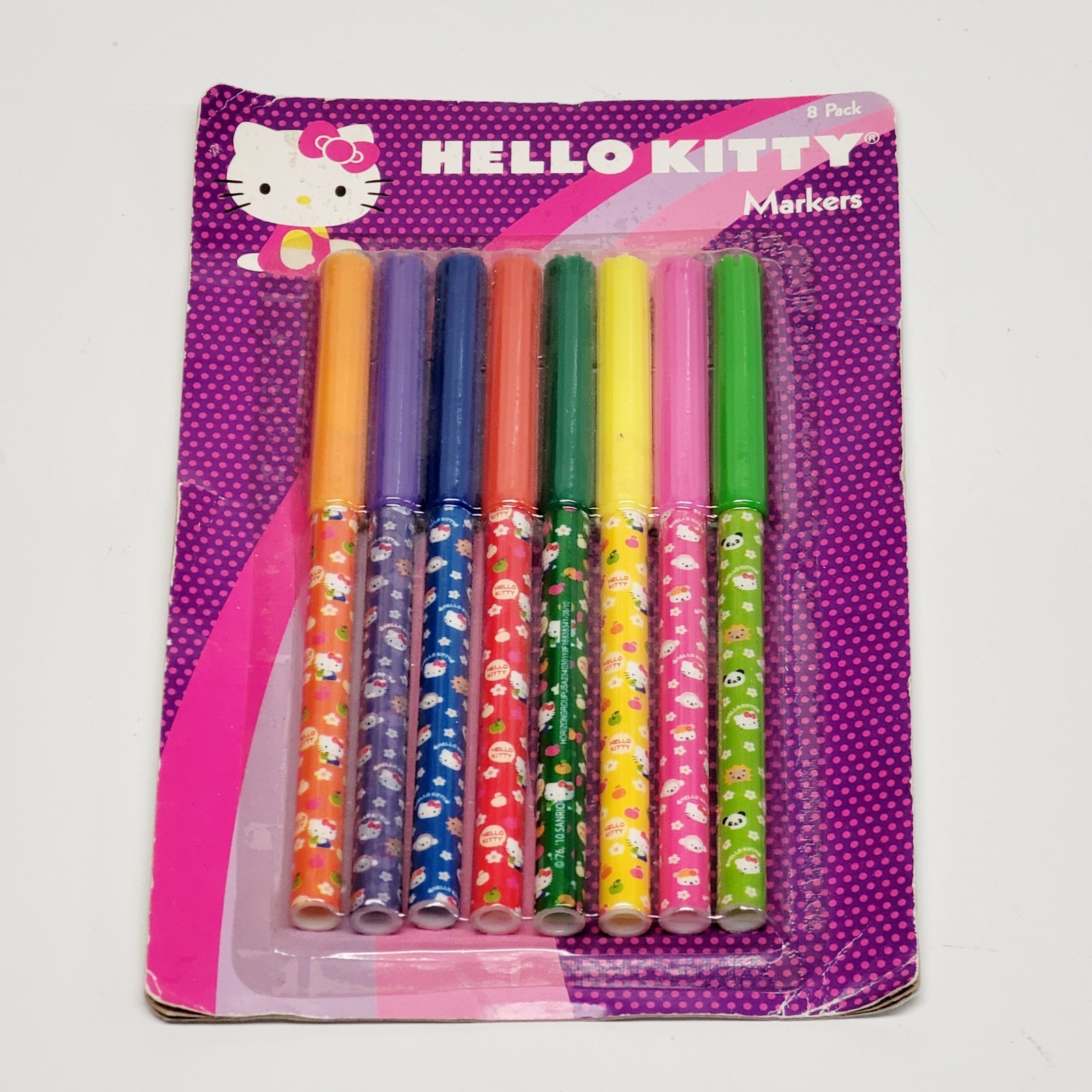 HELLO KITTY Sanrio Markers Multipack 8 Pack 2010 New Old Stock Art Drawing HELLO KITTY Sanrio Markers Multipack 8 Pack 2010 New Old Stock Art Drawing