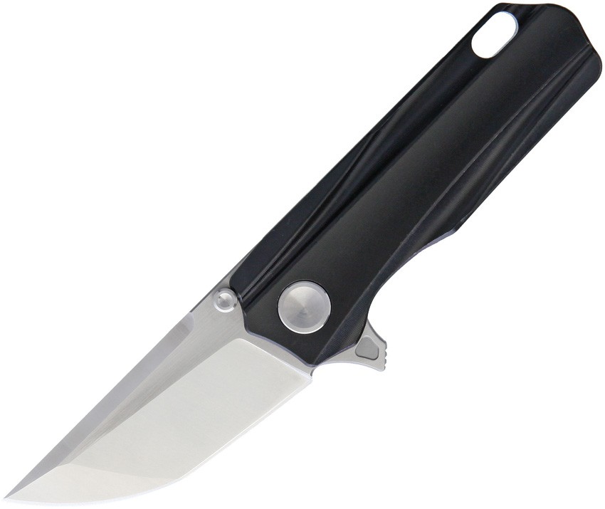 Stedemon Shy Mini Framlock Black Titanium Folding Pocket Knife SHYM01