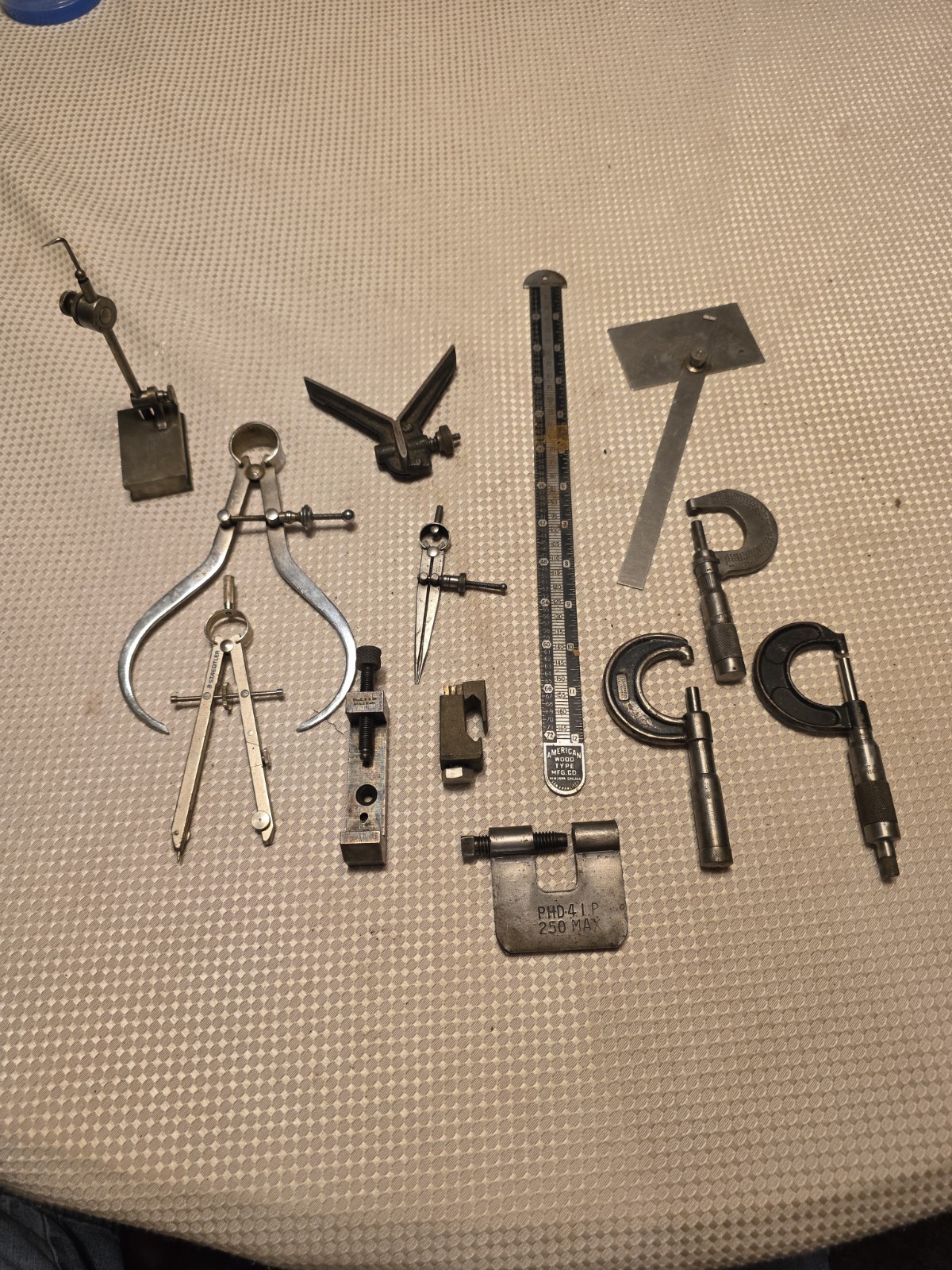 MACHINIST Mixed Tos Lot Gauges Indicators, Calipers, Rules ☆US MACHINIST Mixed Tos Lot Gauges Indicators, Calipers, Rules ☆US