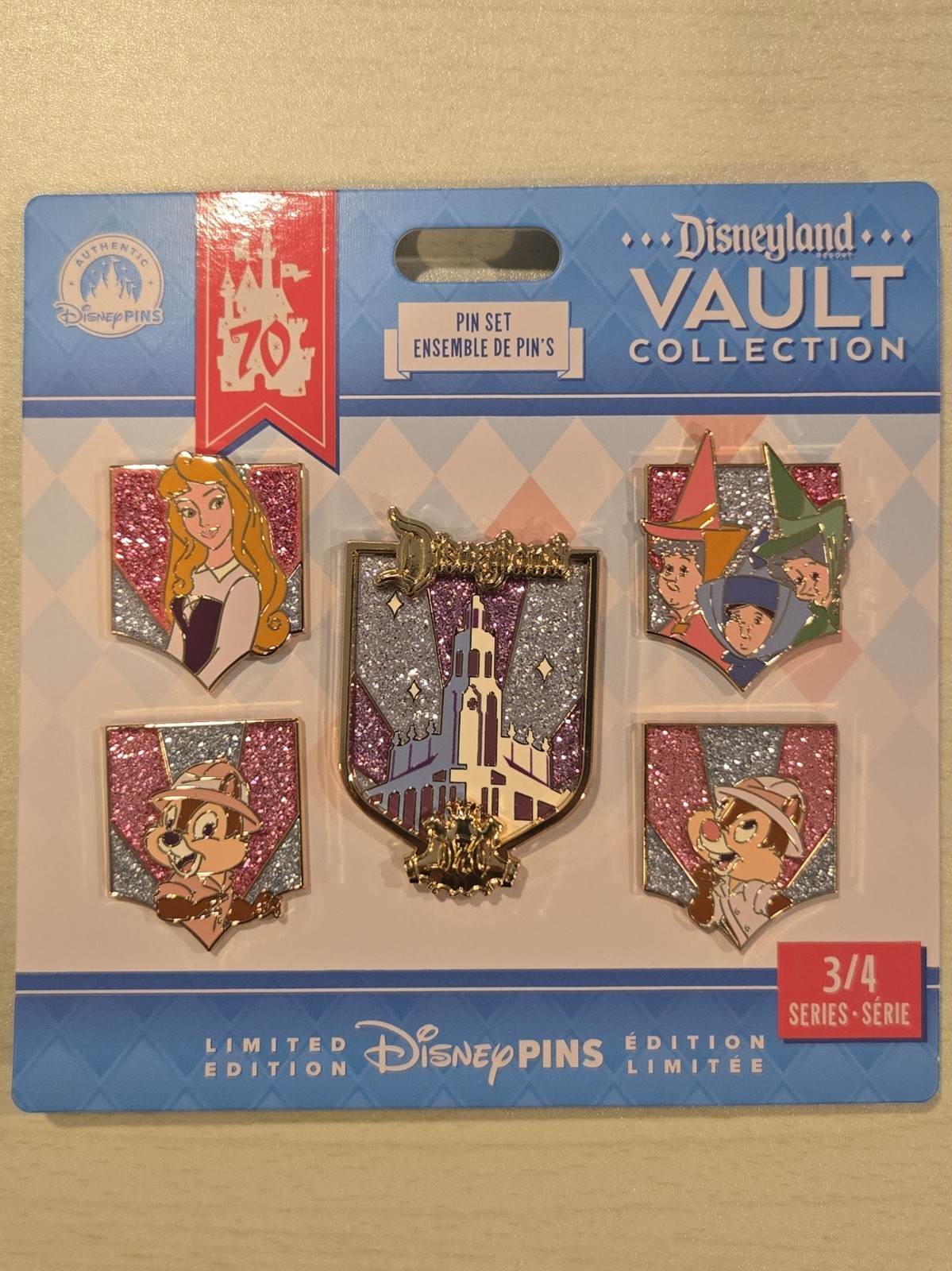 Disneyland 70th Anniversary Vault Collection Limited Edition Pins Series 3/4
