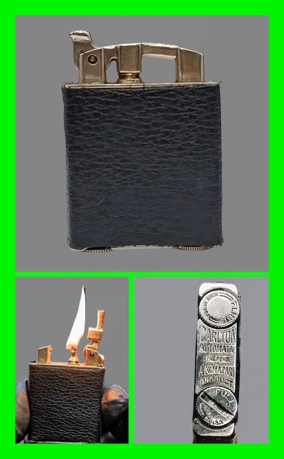Stunning Antique 1928 Baer & Wilde Co. Carlton Automatic Kum-A-Part Lighter RARE