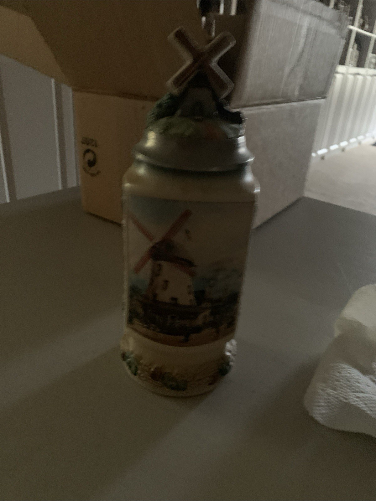 Anheuser-Busch Heritage Series Bevo Mill Lidded Collectible Beer Stein
