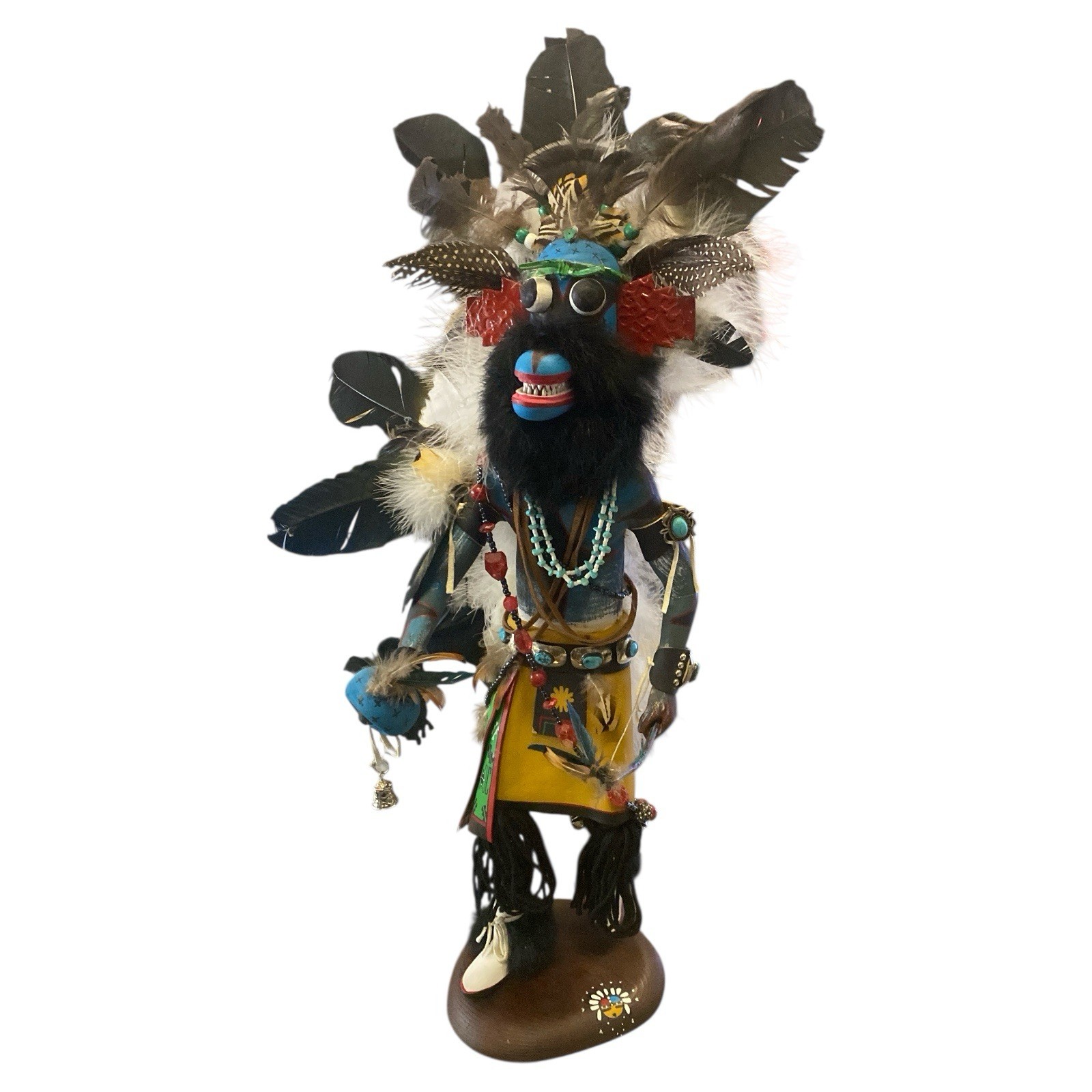 Large Johnny Burgess A\'hote Kachina Doll circa 1980\'s 24\ Large Johnny Burgess A\'hote Kachina Doll circa 1980\'s 24\