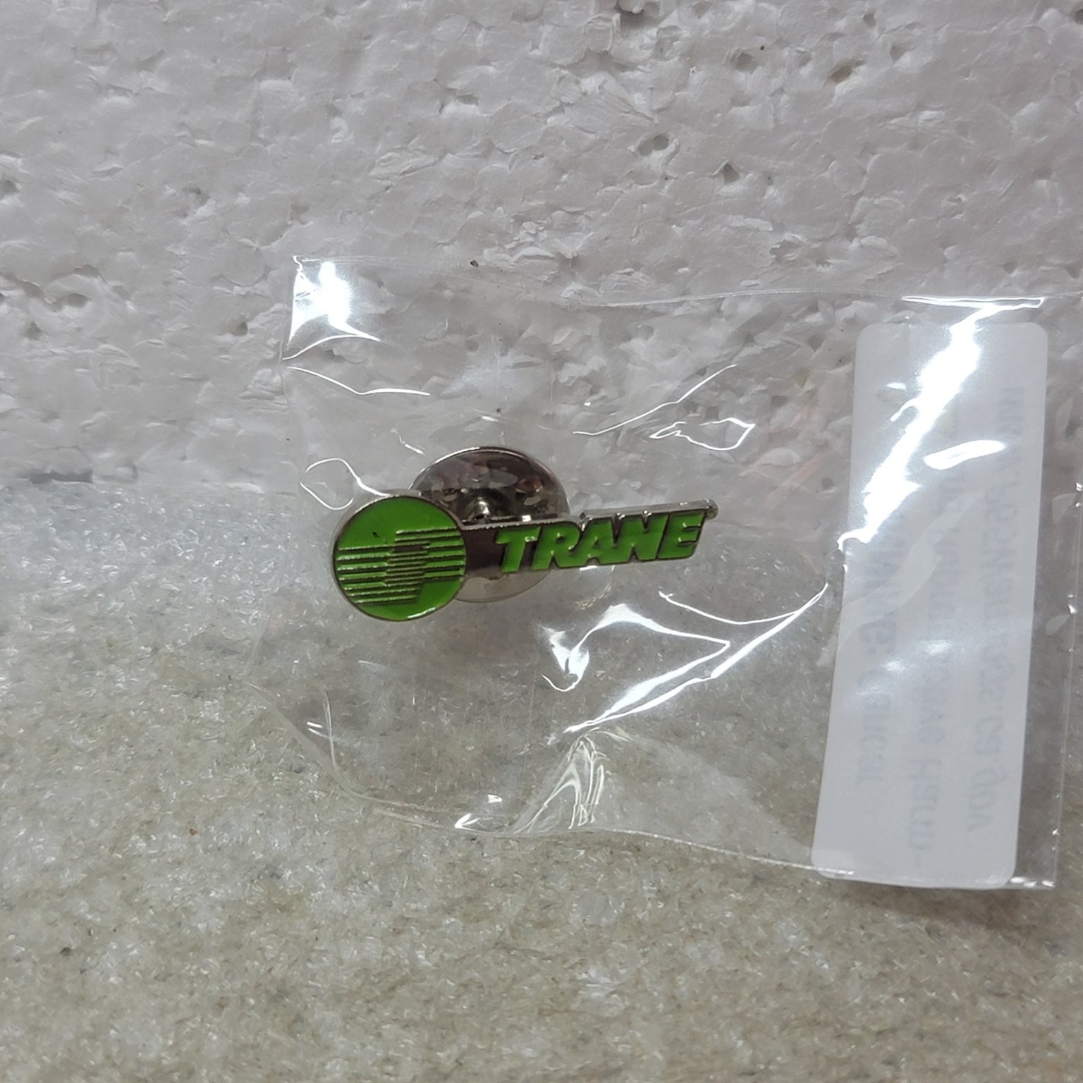 Trane Pinback Button Green Logo Lapel Pin Small Round Trane Pinback Button Green Logo Lapel Pin Small Round