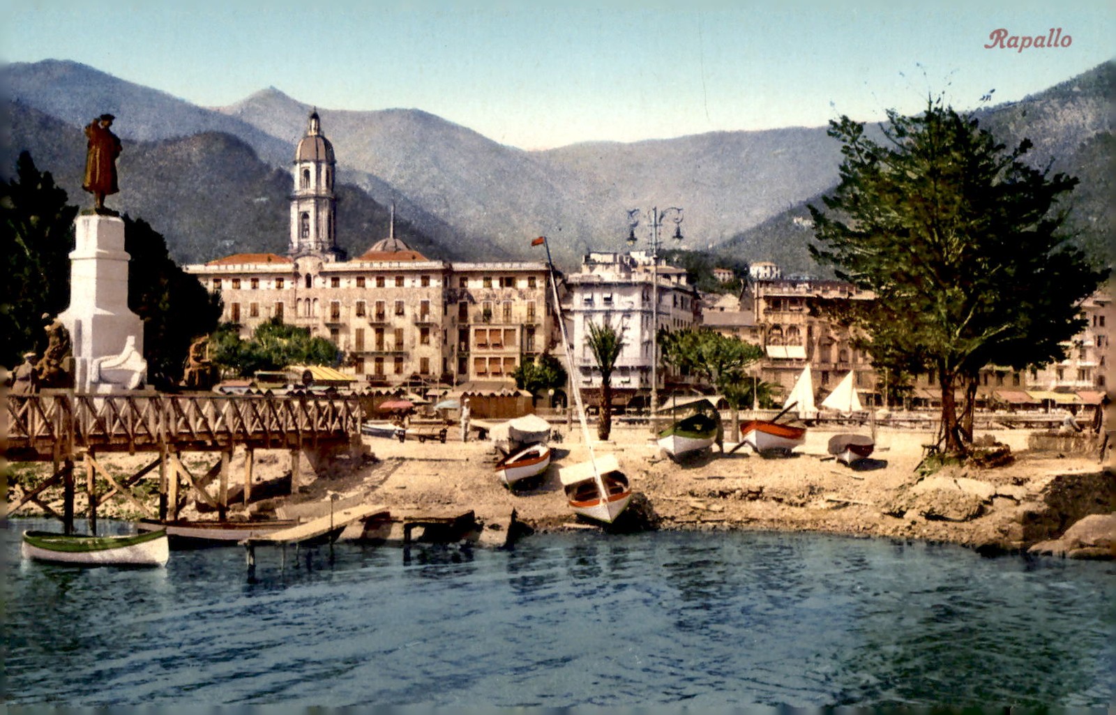 Rapallo, Edit, Brunner, Como, vintage, postcard, reproduction, Postcard