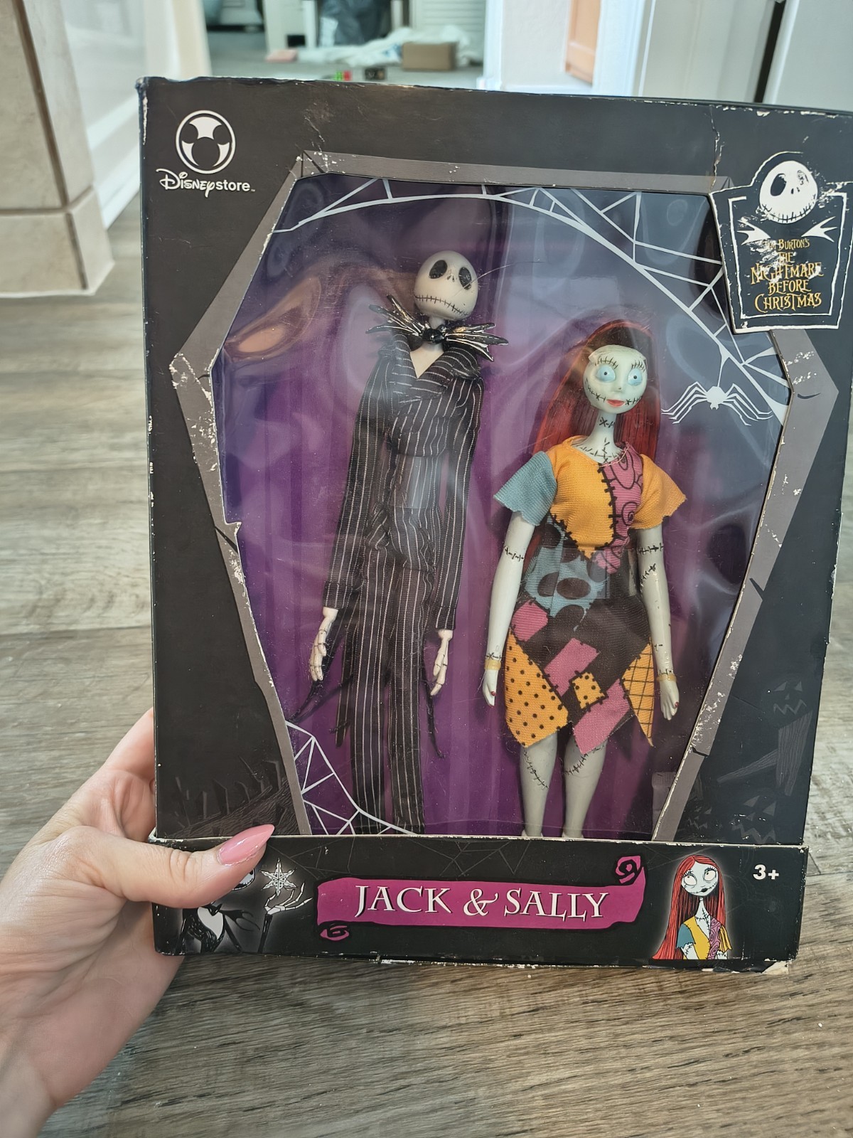 Vintage Disney Store The Nightmare Before Christmas Jack & Sally Figures