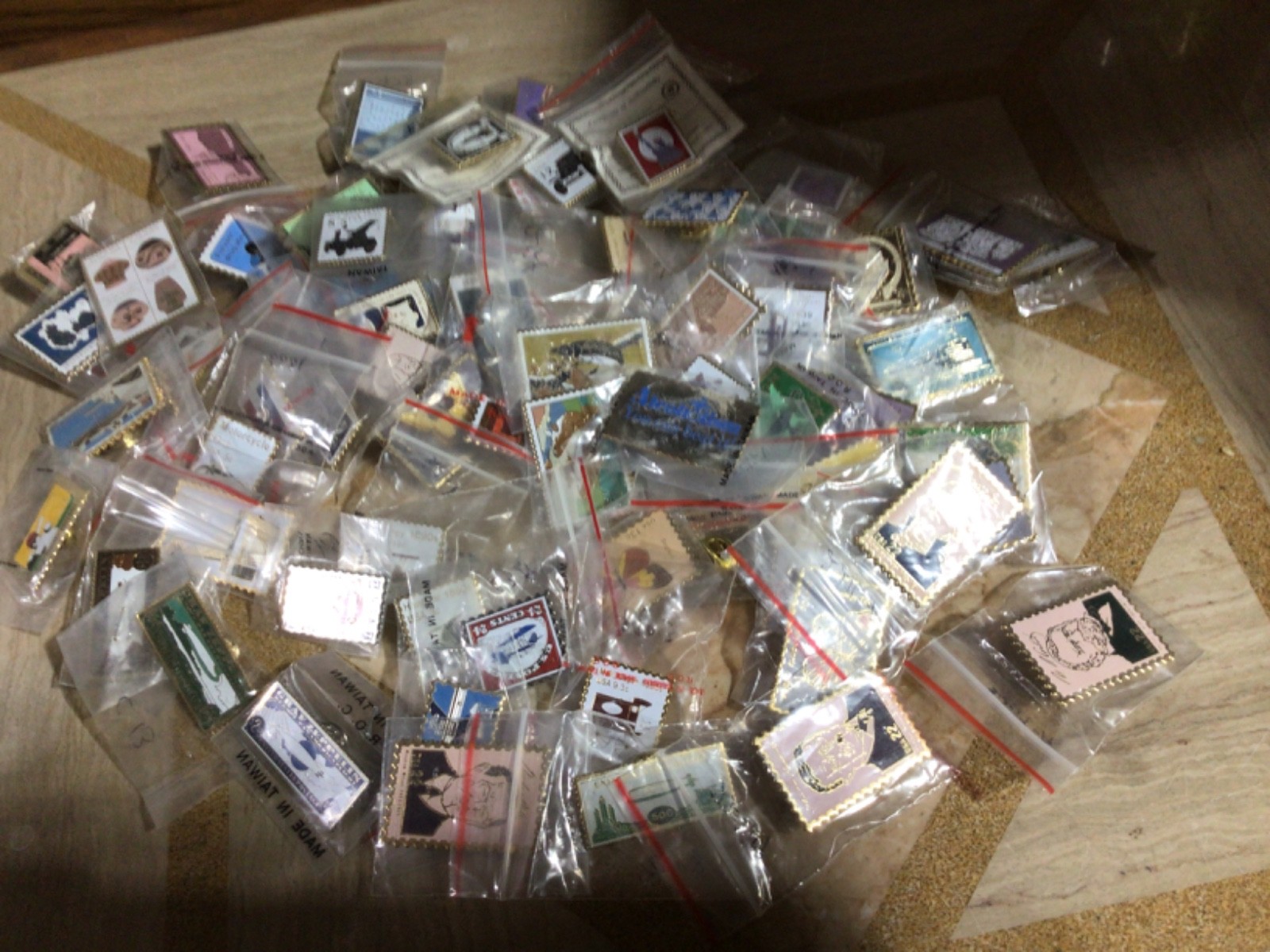 USPS STAMP PINS , lot of 75 pcs depicting air mails, birds, animals, presidents