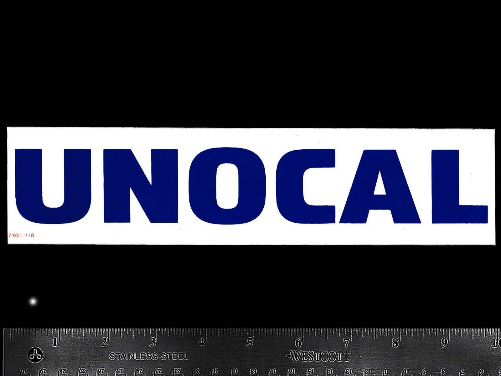 UNOCAL 76 - Original Vintage 70\'s 80’s Racing Decal/Sticker - Union Oil Company