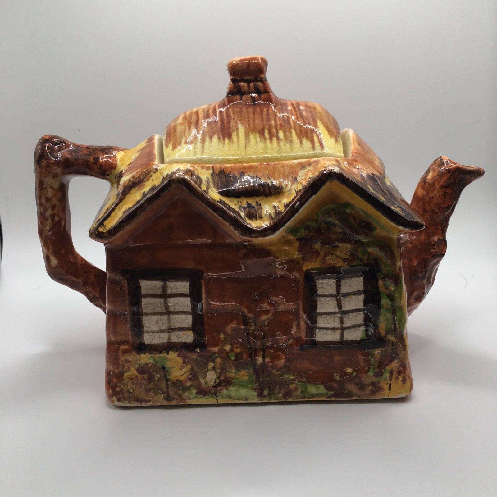 Ye Old Cottage Ware Teapot Price Kensington Cottageware England Handpainted