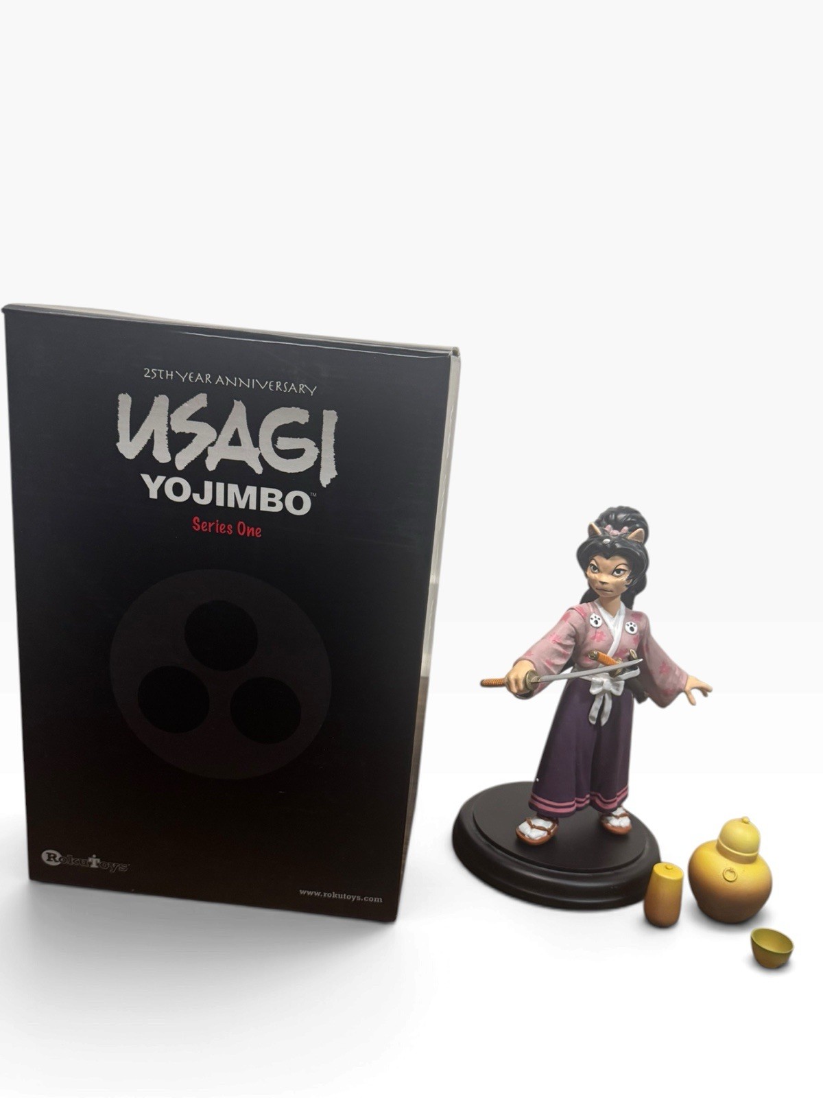 Usagi Yojimbo TOMOE AME Statue Roku Toys 25th Ann COMPLETE Box Low LE #164/350