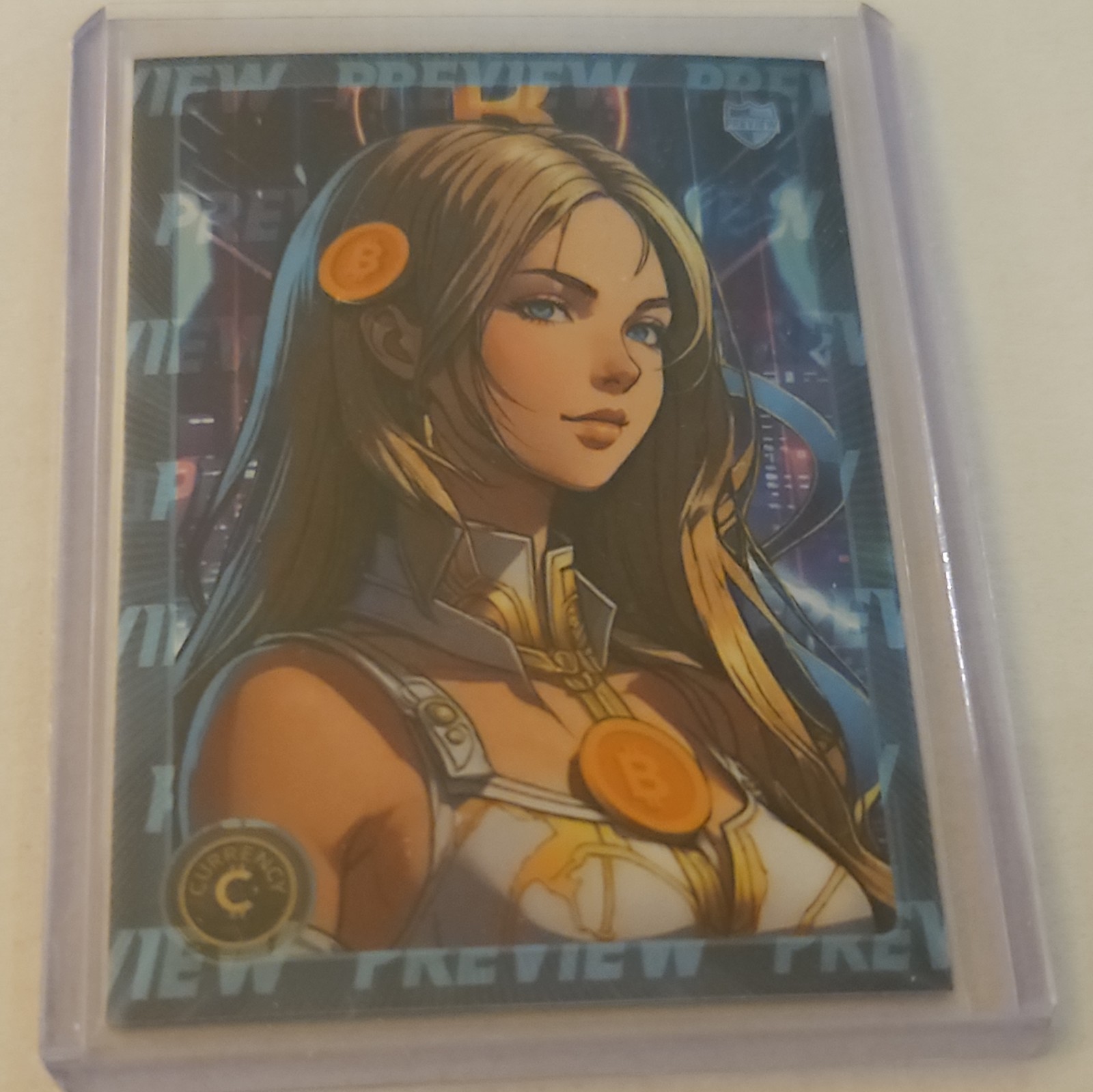 BITCOIN #C5P-6 2025 Cardsmiths SPACE Galactic CURRENCY S5 Preview REFRACTOR SSP