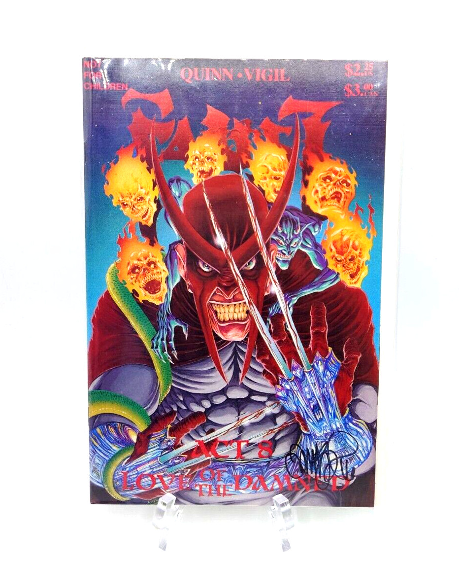 Faust Act 8 Vigil and Quinn Author Signed 1st Print Northstar 1991 Comic Book 