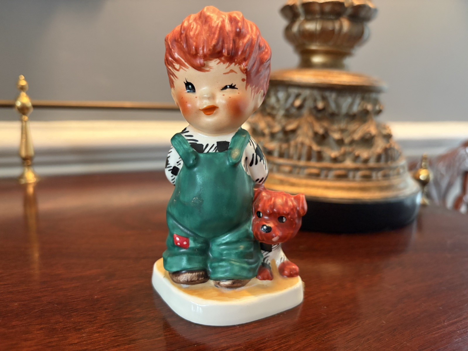 Vintage Goebel Redhead Figurine by Charlot BYJ-2 The Roving Eye 1957