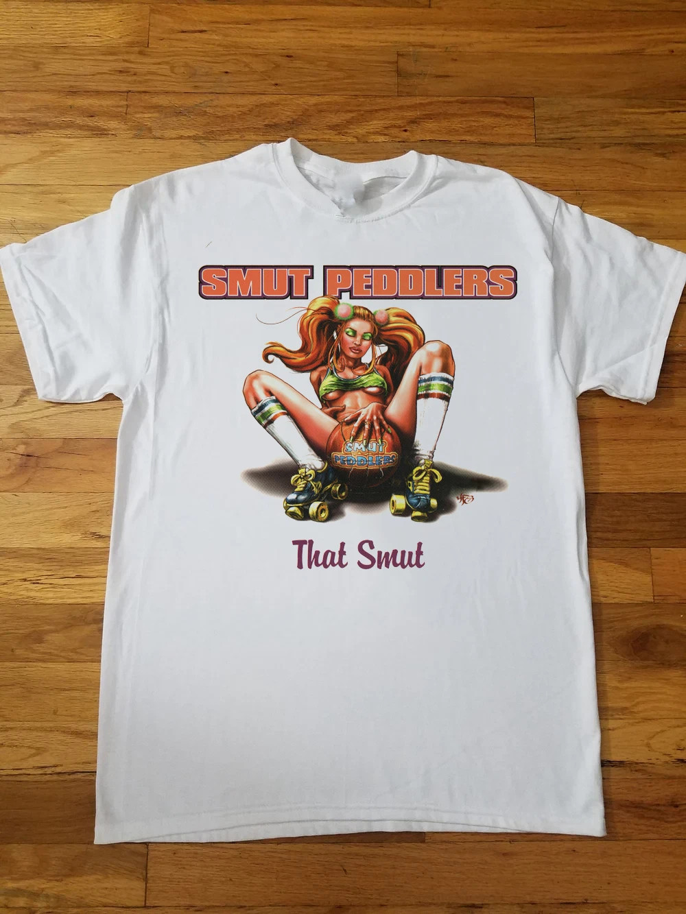 New Smut Peddlers Band That Smut Album Black T Shirt White Cotton S-5XL NP063