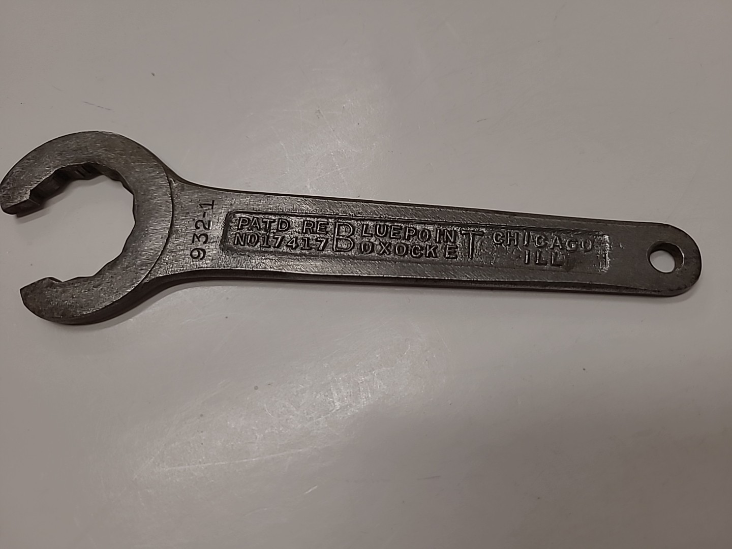 Antique Bluepoint Boxocket 932-1 Chicago Ill Wrench