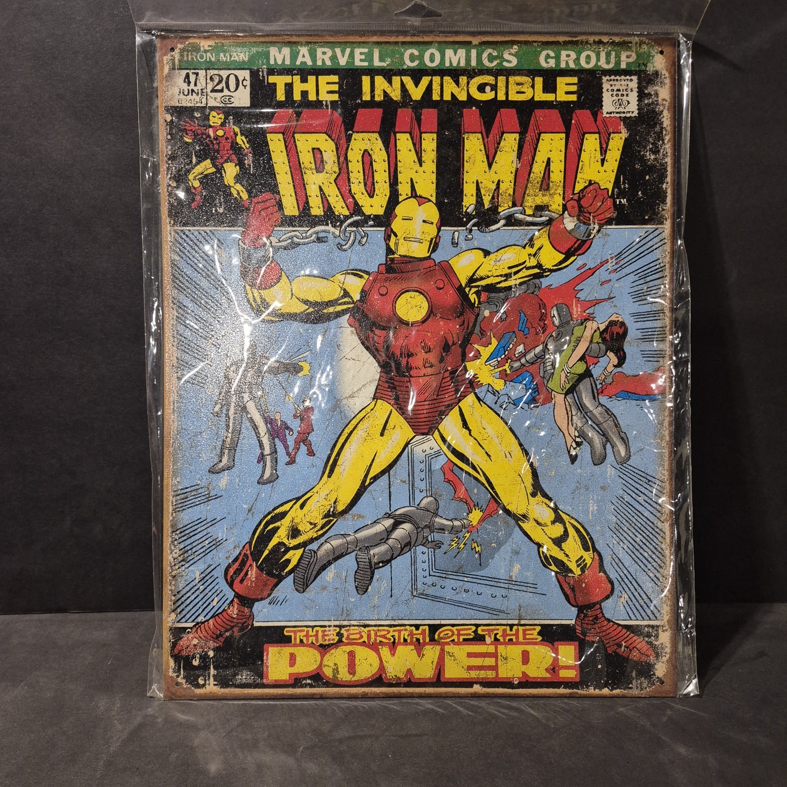The Invincible Iron Man The Birth Of The Power Wall Decoration 16x12