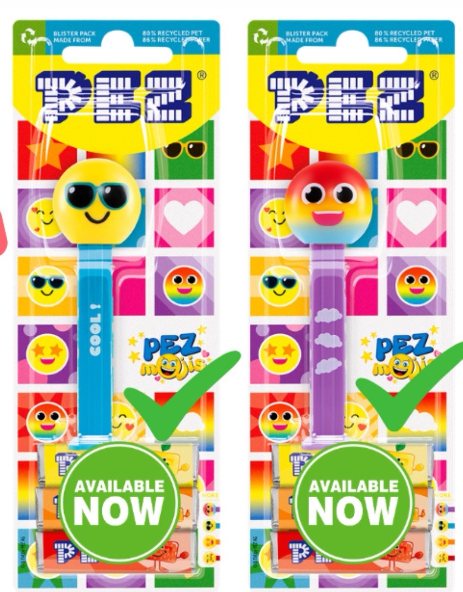 Brand New Cool And Cloud European Emoji Pez European Only Set Of Two Carded