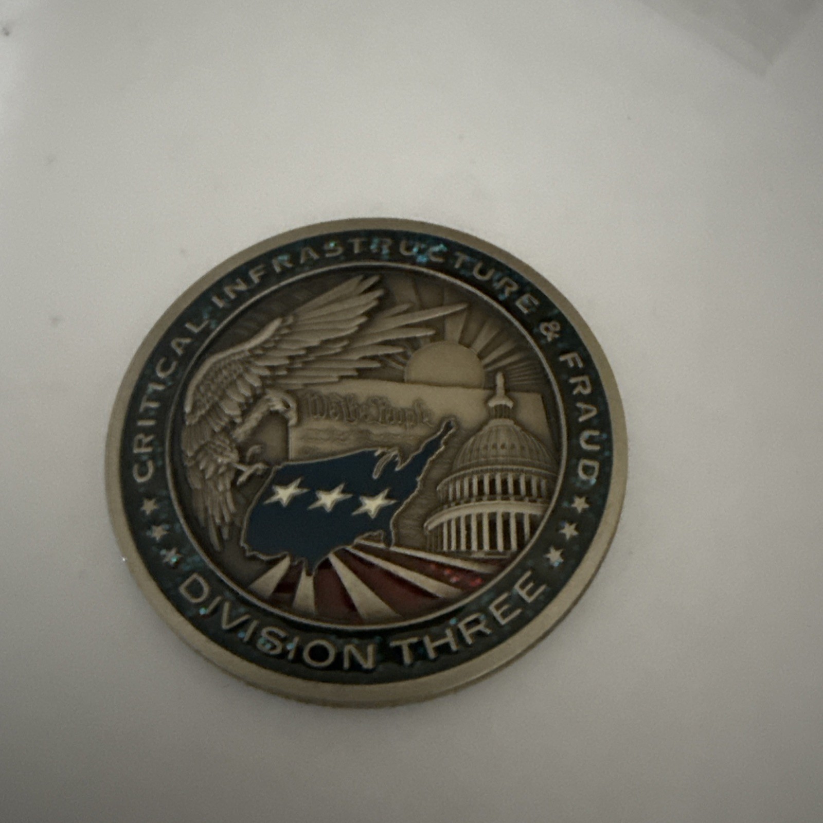 ICE Critical Infrastructure Fraud Challenge Coin