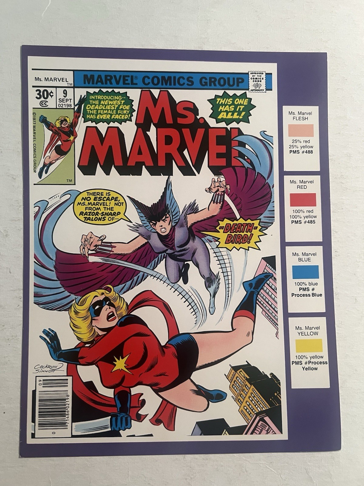 Marvel Comics Ms. Marvel 1977 Character Style Guide - Carol Danvers - Deathbird