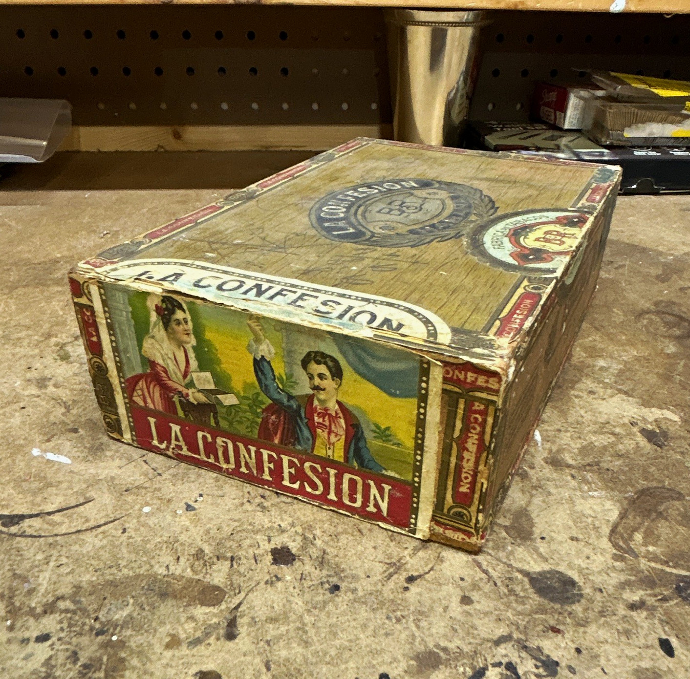 La Confesion Vintage Habana Wooden Cigar Box \