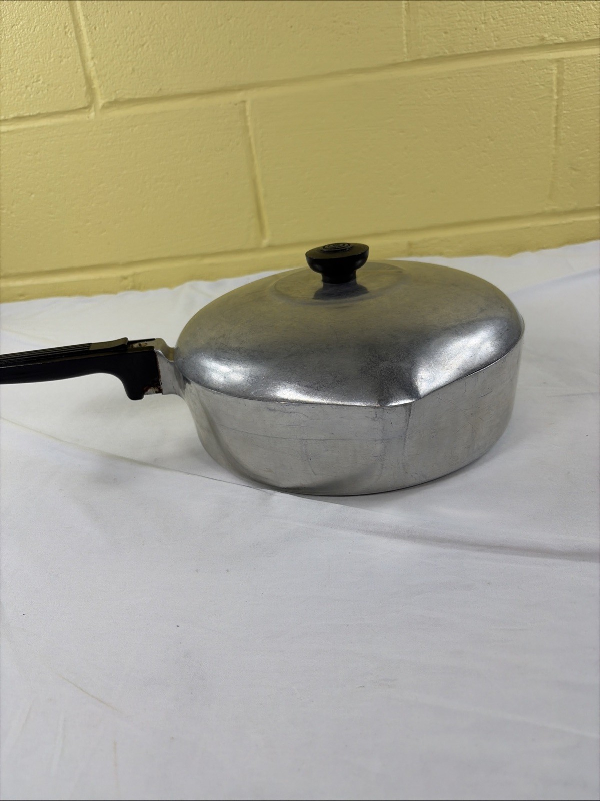 VTG Wagner Ware Sidney -O-Magnalite 4569-P Deep Chicken Frying Pan Skillet w/Lid
