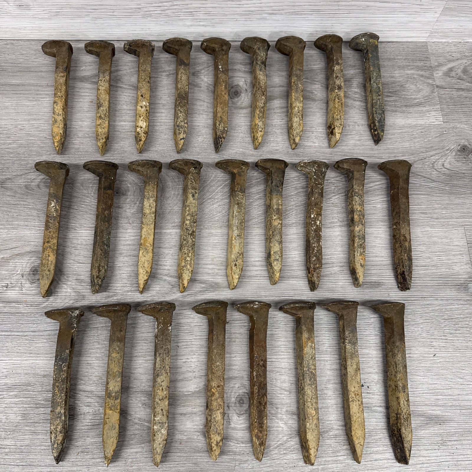 Lot Of 26 Vintage Antique Railroad Spikes