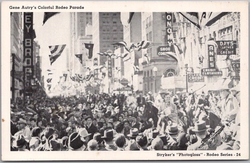 c1940s STRYKER Rodeo Series Postcard 