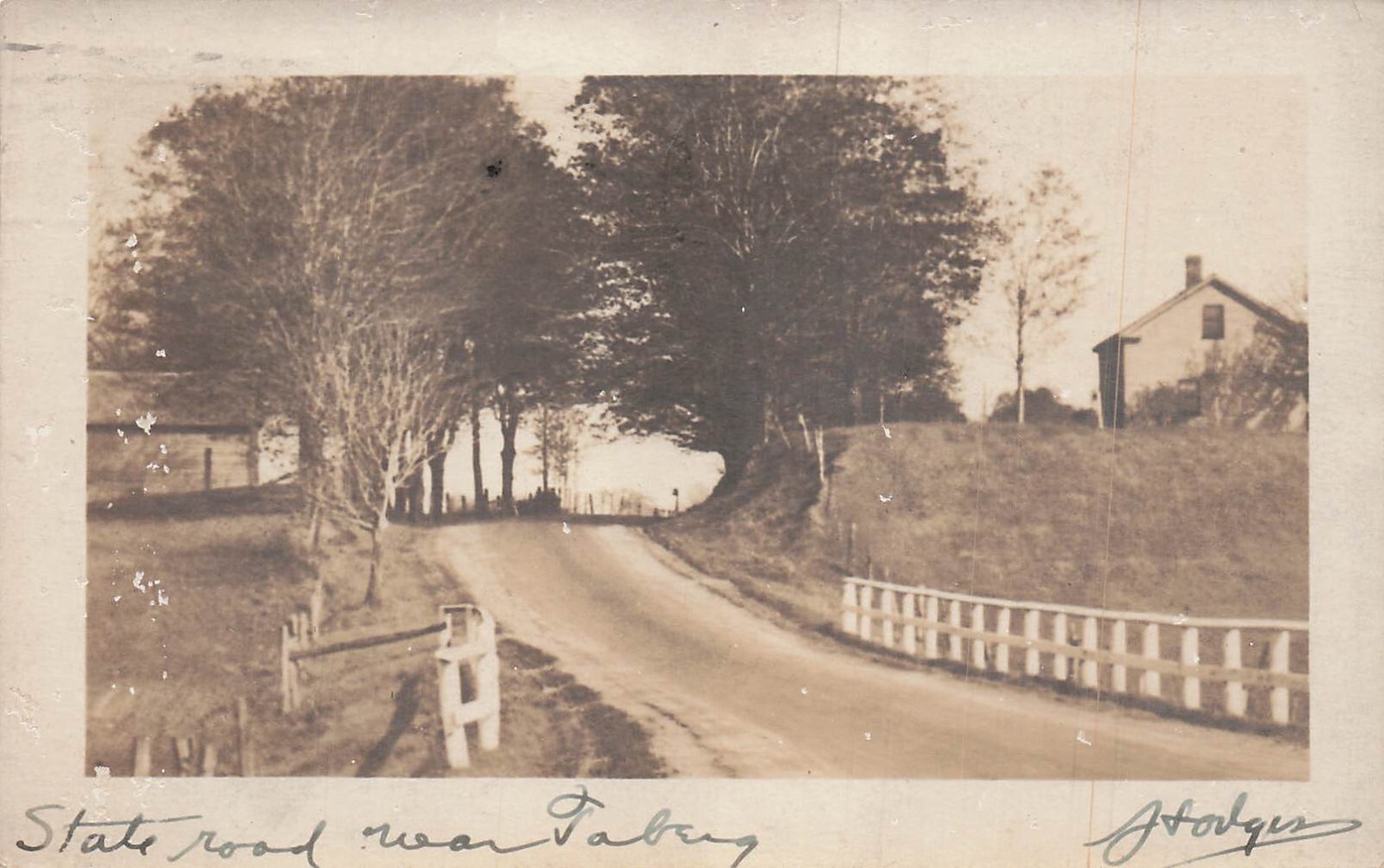 RPPC Rome to Taberg NY New York State Road Photo Postcard H11