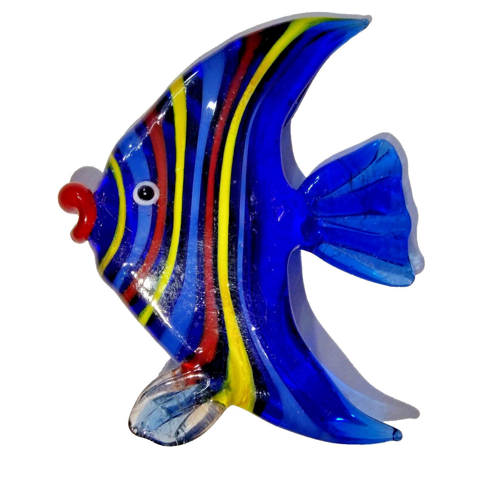 VTG Art Glass Tropical Fish Figurine - Colorful Handmade Aquarium Marine VTG Art Glass Tropical Fish Figurine - Colorful Handmade Aquarium Marine