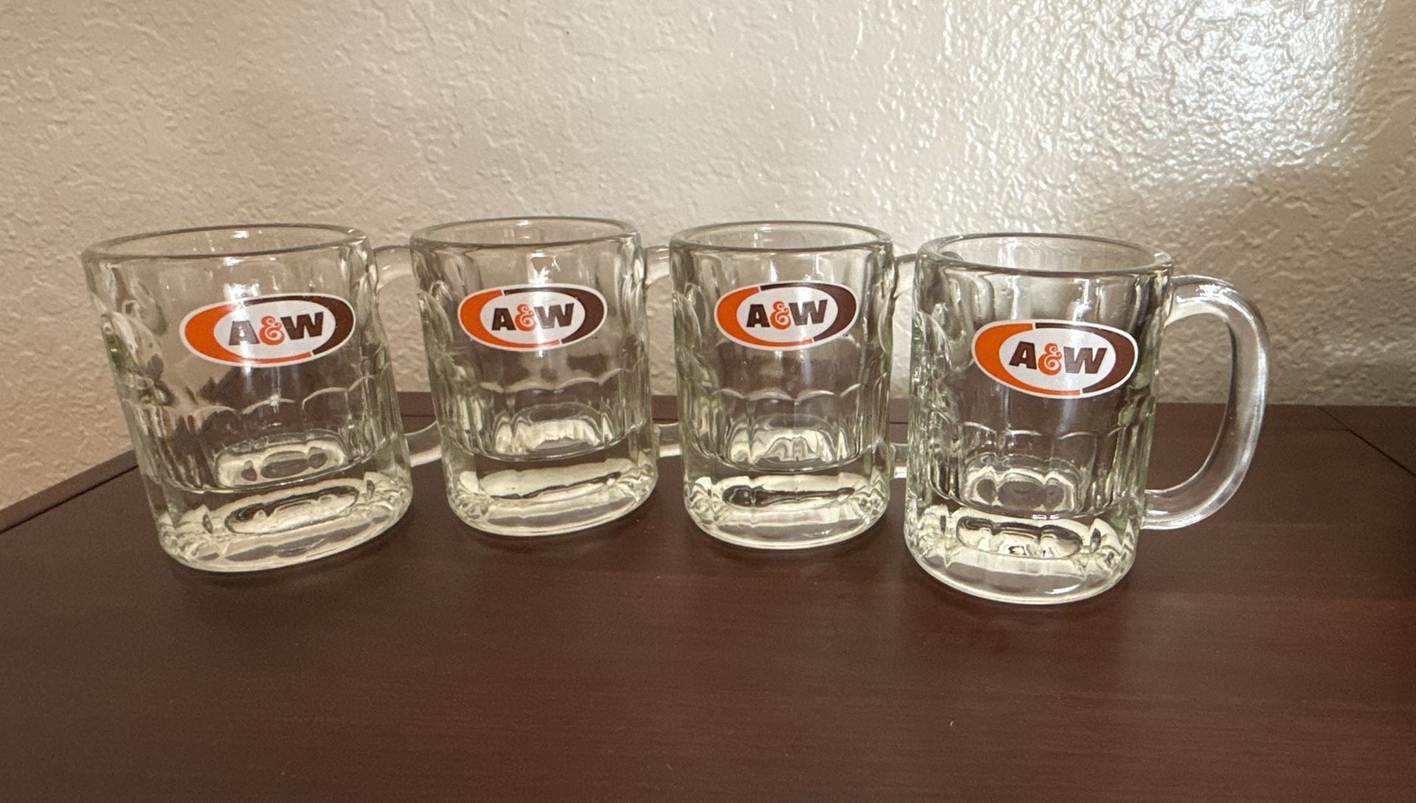 Vintage 8 Oz. A & W Root Beer Mugs, Set of 4 Vintage 8 Oz. A & W Root Beer Mugs, Set of 4