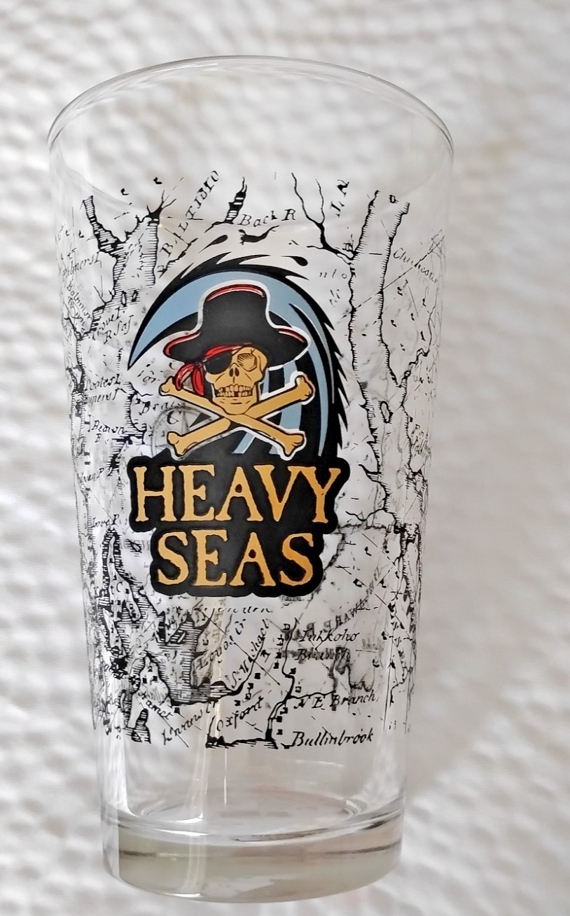 Heavy Seas Beer Pint Glass Treasure Map Heavy Seas Beer Pint Glass Treasure Map