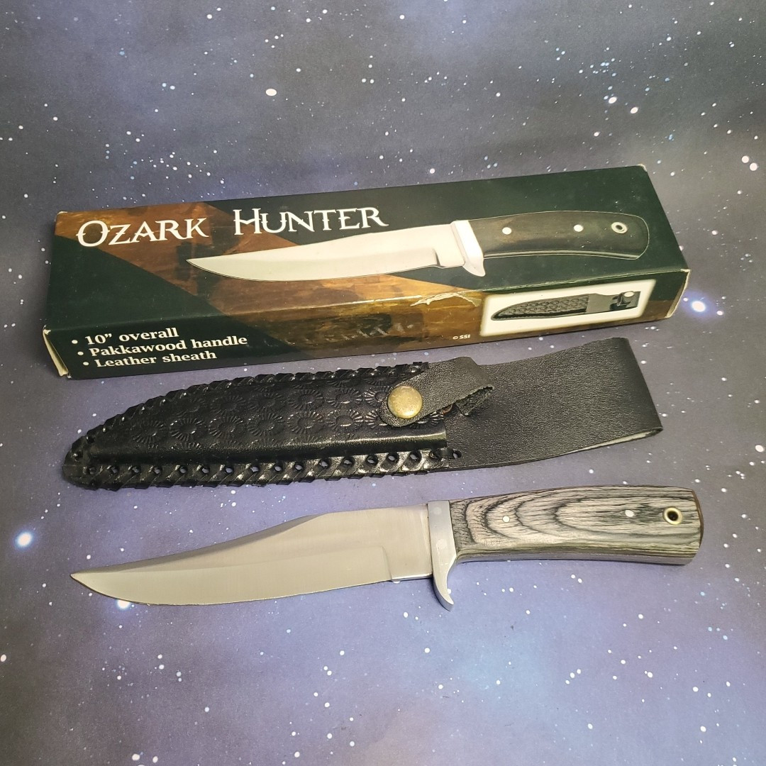 VTG Ozark Hunter Fixed Blade Pakkawood 10\