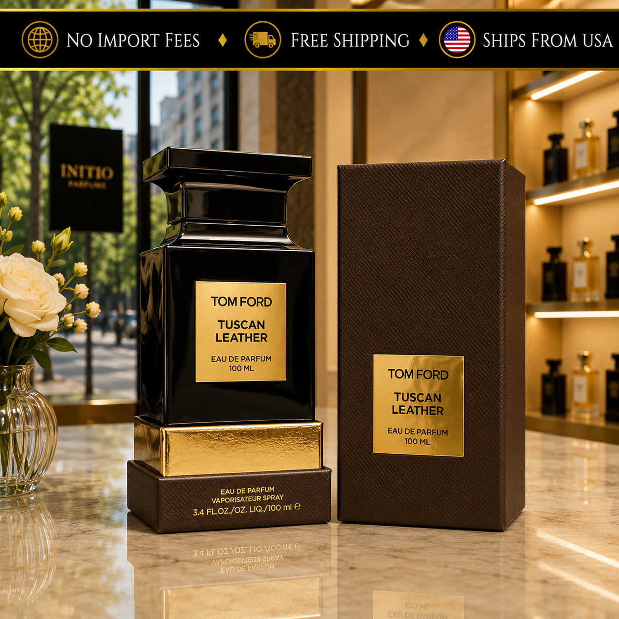 tom ford tuscan leather Eau de Parfum for unisex 100 ml New in Box TESTER