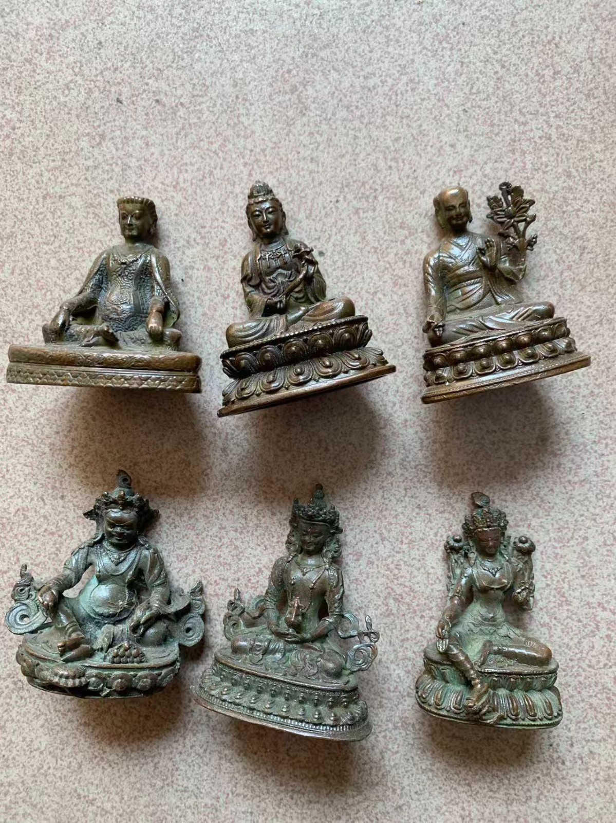 6 Pcs Wonderful Hand Made Tibetan Bronze *Bhddha & Bodhisattva* Statues