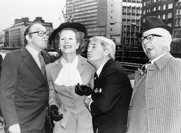 Comedians Eric Morecambe Ernie Wise join stars of Thames Televisio- Old Photo