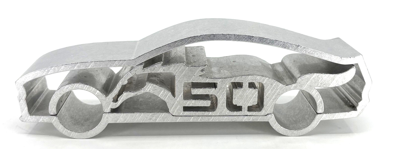 FORD MUSTANG 50 Years 2014 Aluminum 2 Piece Paperweight Car Display