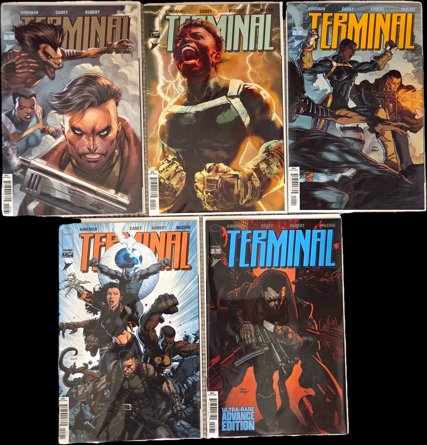 Terminal #1 - 4 Trade Variants And Terminal #2 Comic Book Lot