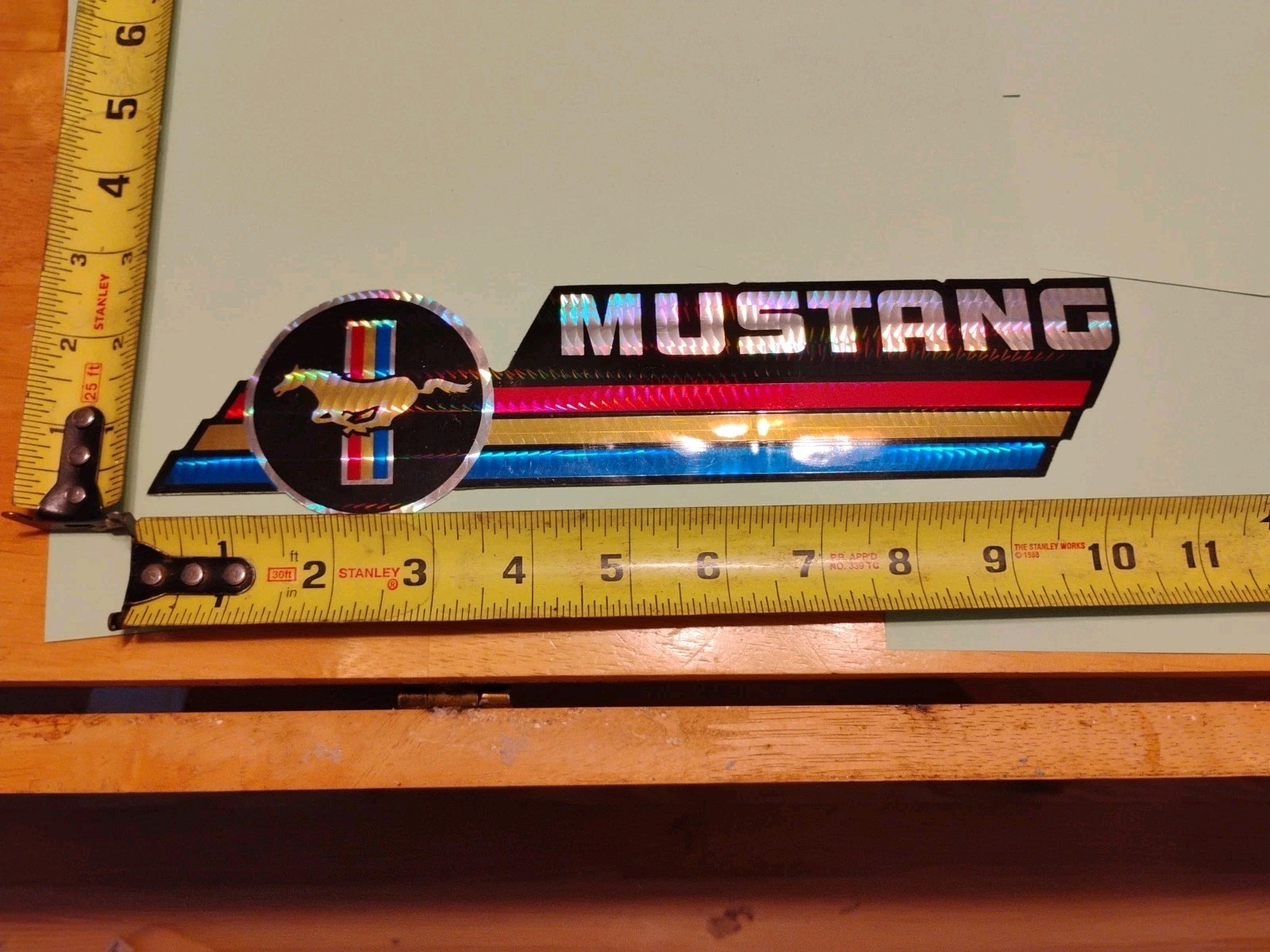 Ford Mustang Vintage 80s Prismatic Decal