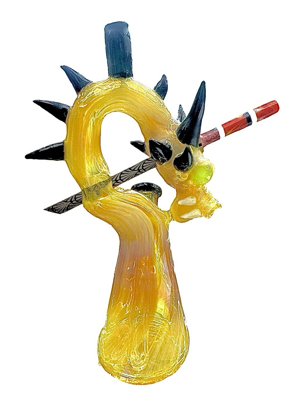 Tony Kazy Fumed Dragon Heady  Water Pipe