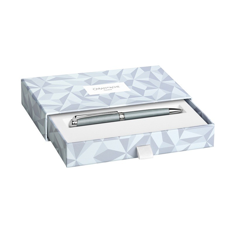 Caran D\'ache Leman Ballpoint Pen in Alpine Frost Gift Set - NEW in Box