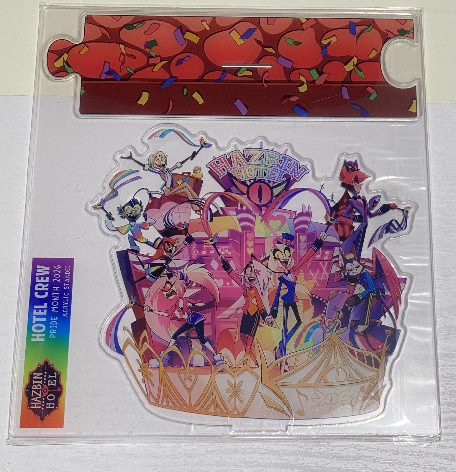(READY TO SHIP) HAZBIN HOTEL VALENTINE\'S DAY 2026 HOTEL CREW ACRYLIC STANDEE
