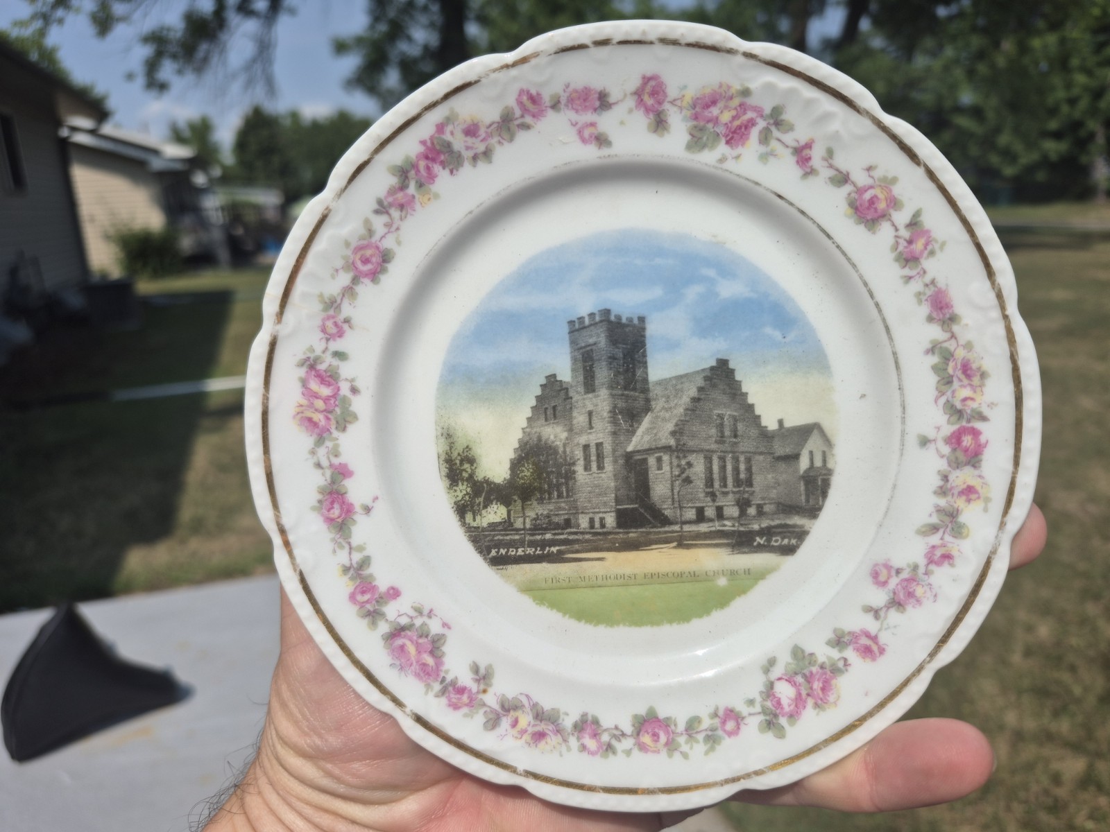 1905 Enderlin North Dakota First Methodist Episcopal Church Collector Plate 1905 Enderlin North Dakota First Methodist Episcopal Church Collector Plate