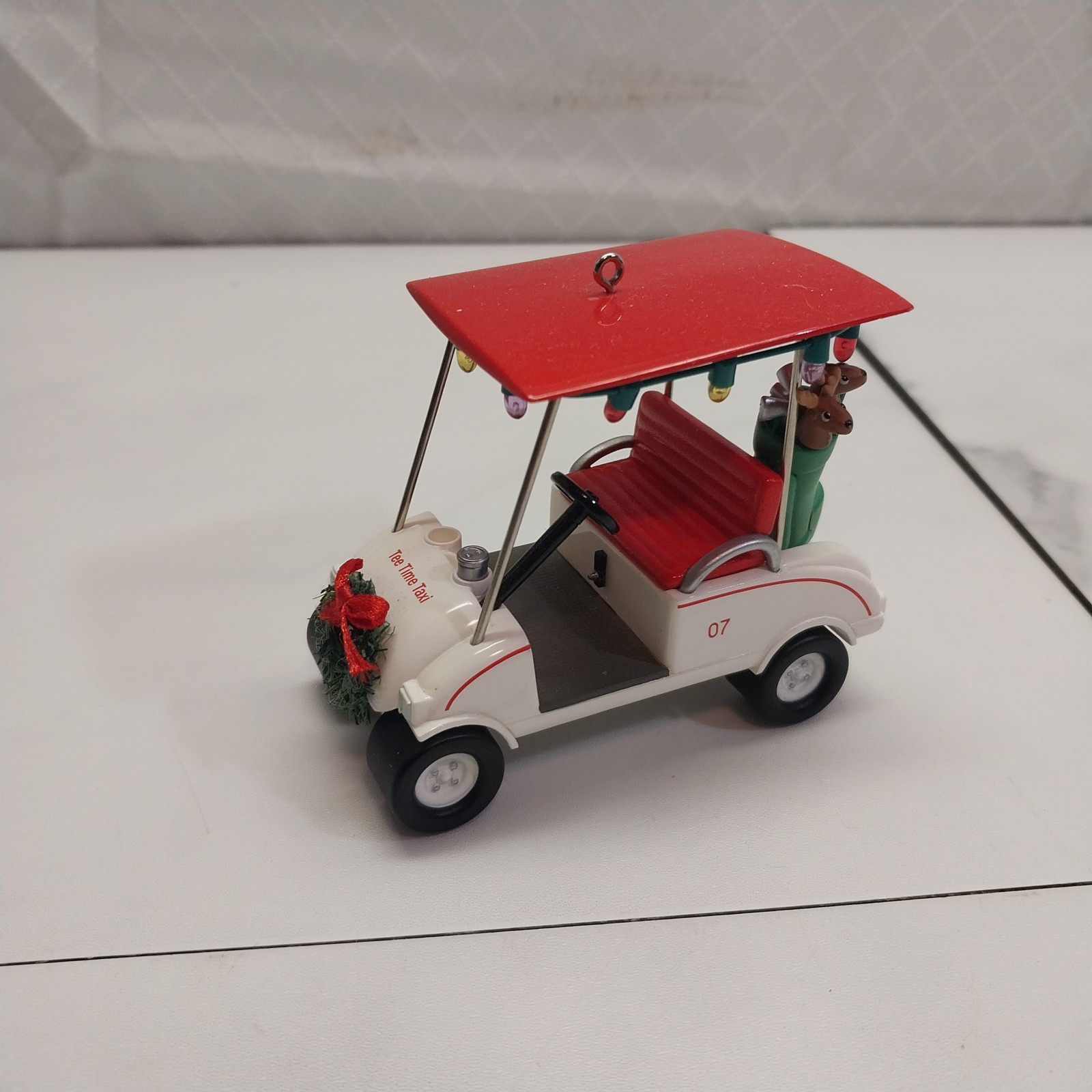 Golf Cart Christmas Ornament Hallmark 2007