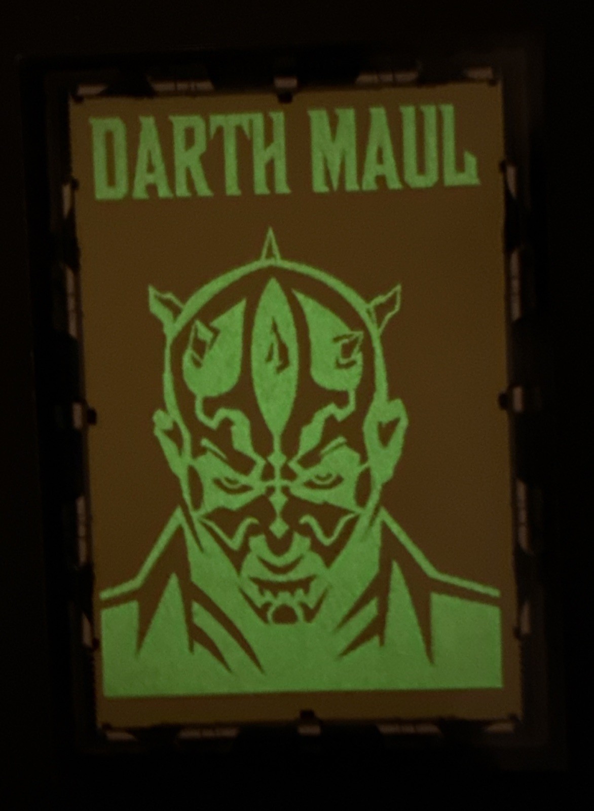 1999 Ikon Star Wars: Episode 1 Darth Maul #12 Glow In The Dark Card 1999 Ikon Star Wars: Episode 1 Darth Maul #12 Glow In The Dark Card