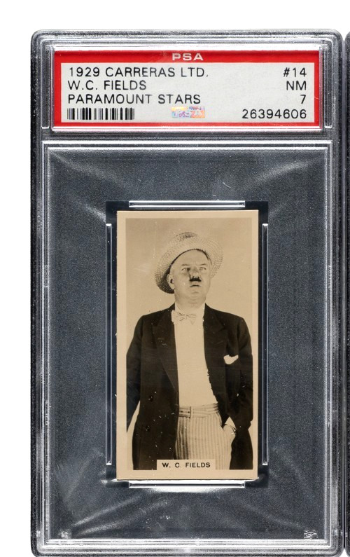 1929 Carreras Paramount Stars #14 W.C. Fields PSA 7 NM Film Tobacco Card